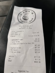 Hank’s Oyster Bar on the Wharf: