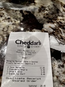 Cheddar's Scratch Kitchen (체다스) - 휴스턴