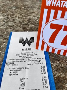 Whataburger  (왓어버거) - 텍사스